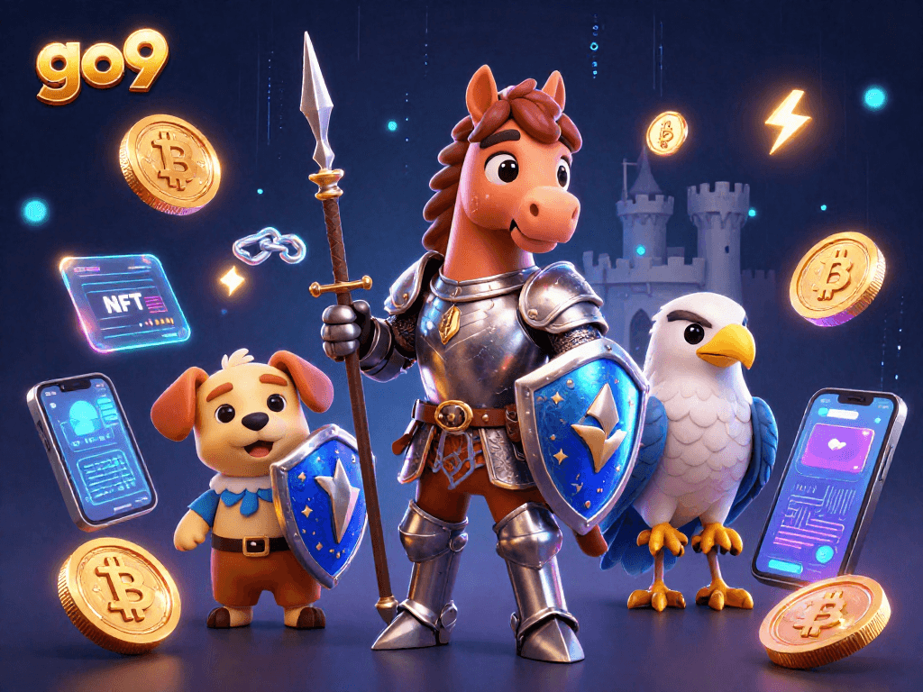 Unlock winning bonus strategies at go9, featuring dynamic 3D characters and vibrant casino elements.