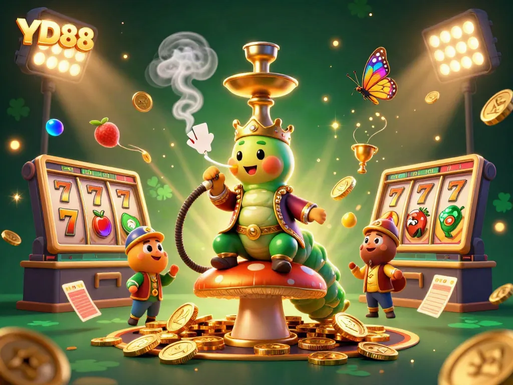 Engage with the vibrant YD88 online casino world through this colorful 3D illustration of gaming excitement.