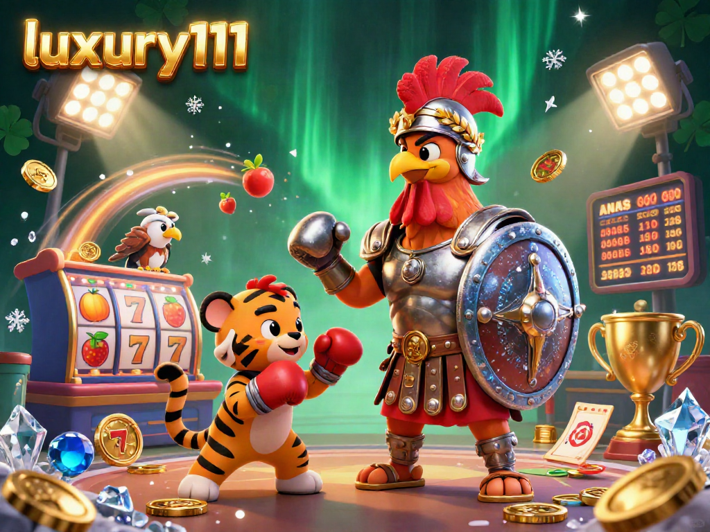 Experience the excitement of luxury111 with a lively casino scene featuring dynamic elements and vibrant characters.