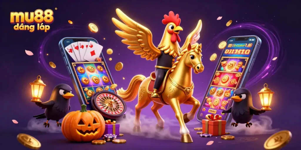 Experience thrilling wins with mu88 đăng nhập as the golden rooster navigates through an exhilarating casino.