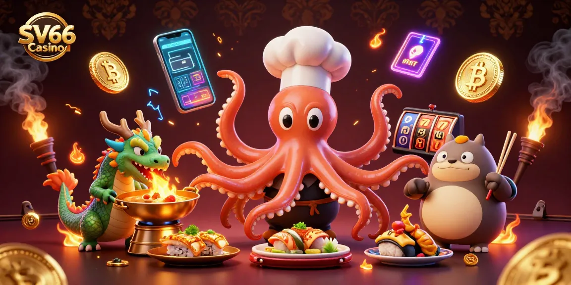 Experience the excitement of SV66 Casino with colorful characters and rich gaming elements in dynamic 3D art.