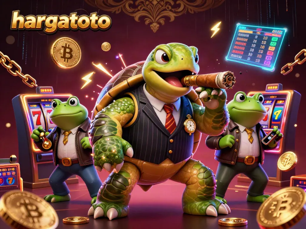 Experience thrilling wins at hargatoto with a vibrant slot game scene featuring dynamic characters.