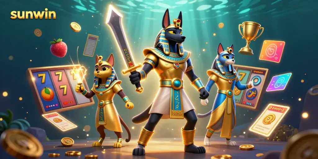 Experience thrilling wins at sunwin with vibrant slot reels and golden treasures.