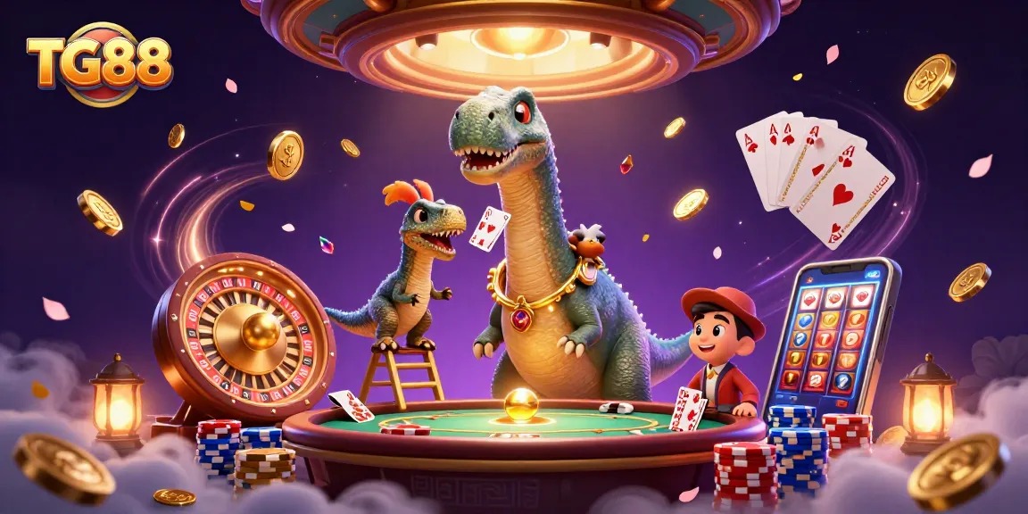 Experience the excitement at TG88 casino with vibrant characters and dynamic gaming elements!