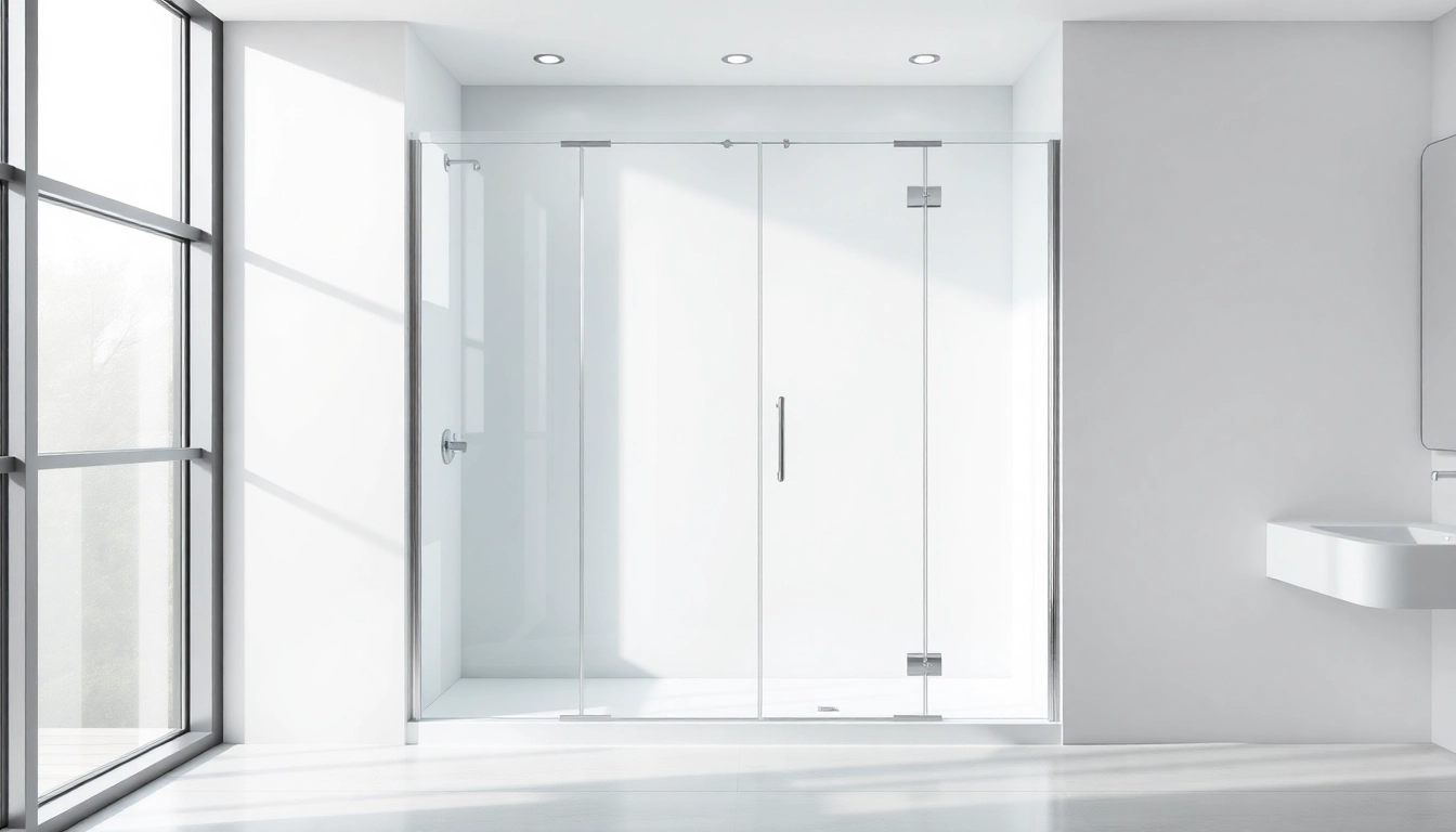 Duschkabine 80x80 in einem modernen Badezimmer mit eleganten Glasflächen und minimalistischem Design.