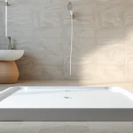 Showcase of a premium shower base shower enhancing a stylish bathroom design.