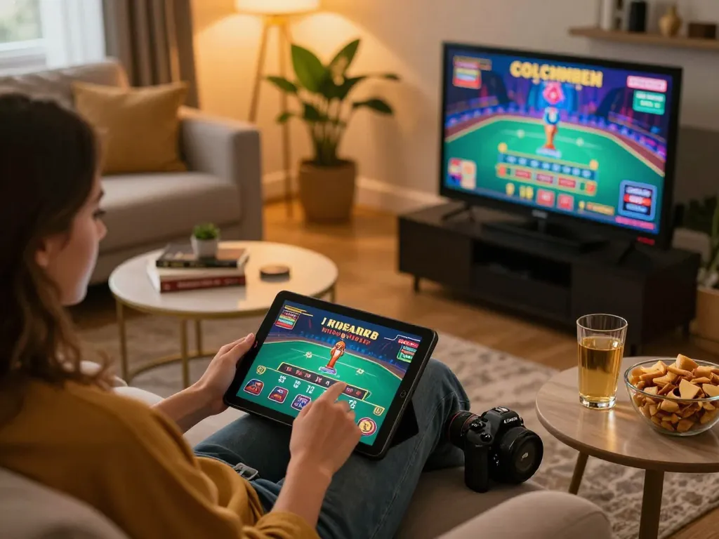 Engaging in live dealer blackjack on https://nk88.boo/ from the comfort of home, emphasizing responsible gaming.