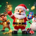 Engage with game bai through vibrant characters, jackpot slots, and colorful casino elements in this energetic scene.