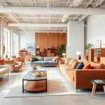Showcase of diverse products by a Furniture Accessories Supplier in a modern showroom.