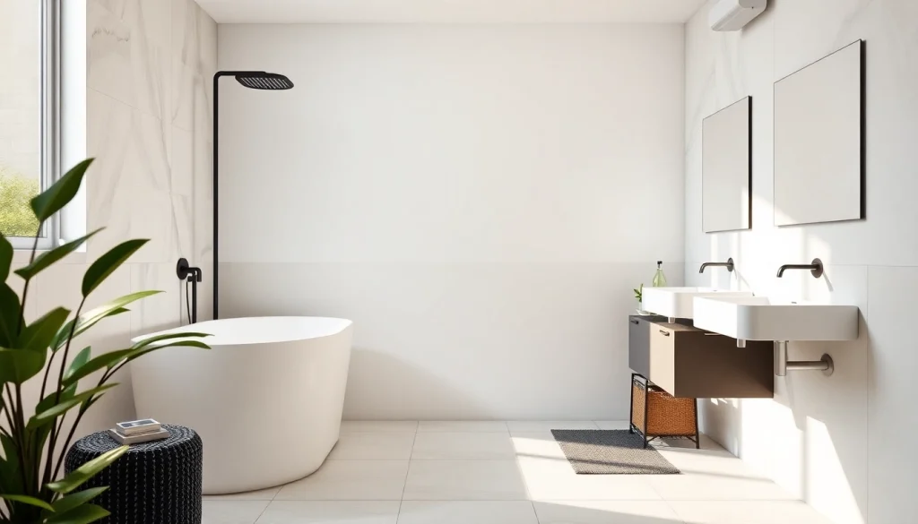 Erleben Sie sonni sanitär Produkte in einem modernen Badezimmer mit eleganten Designs.