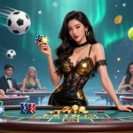 Experience high-stakes gaming atmosphere at TX88 with exclusive baccarat and vibrant sports elements.