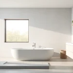 Die eleganten sonni sanitär Armaturen in einem modernen Badezimmer Setup präsentieren Stil und Funktionalität.