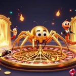 B52club players engage in thrilling betting action at a captivating roulette wheel illustration.