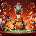 Experience dynamic gameplay at credit card casinos at https: with vibrant 3D casino illustrations featuring unique game elements.