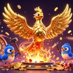 Engage with tỷ lệ kèo nhà cái through an electrifying casino scene showcasing a molten golden phoenix.